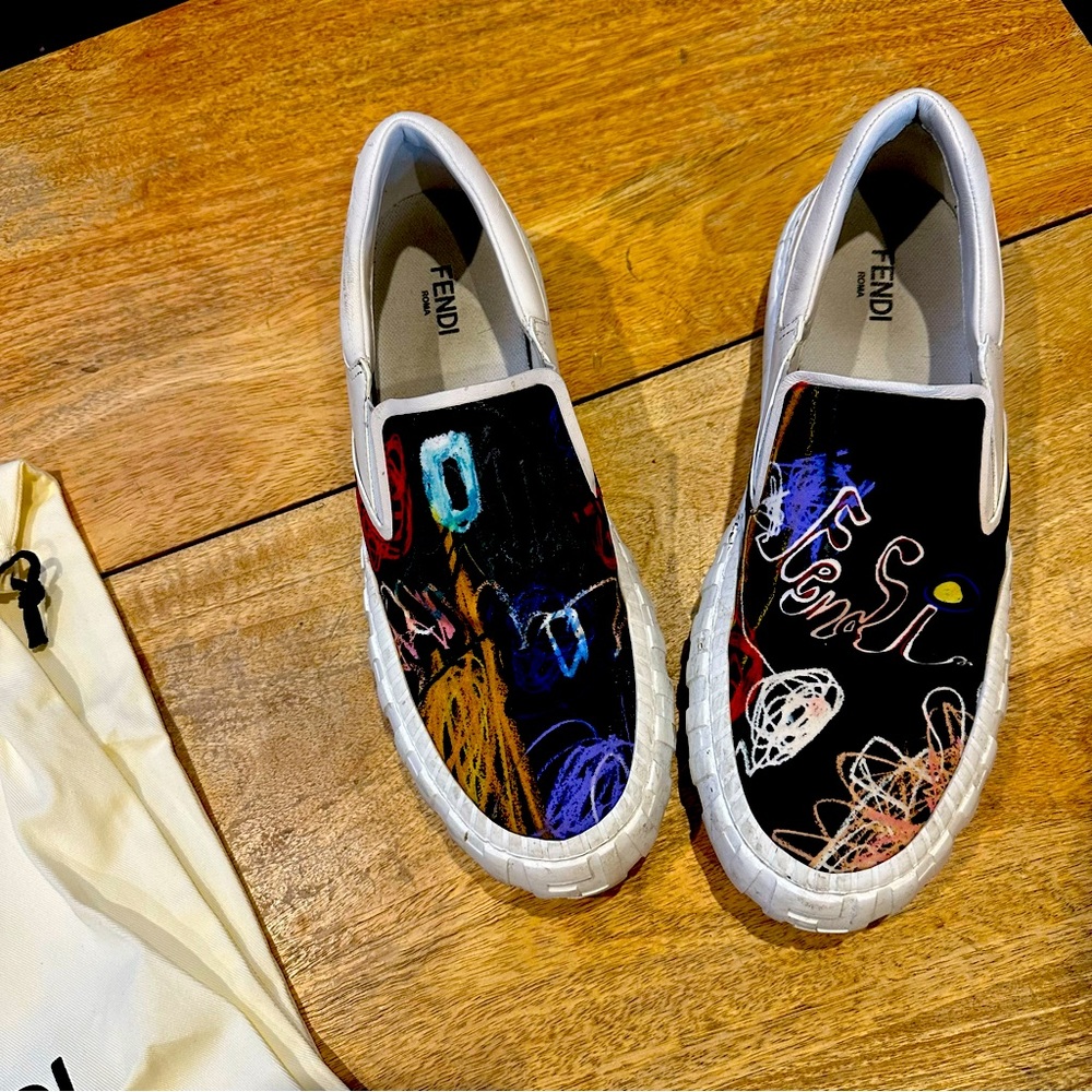 Mens Fendi Scribble Sneakers!
